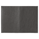Обложка для автодокументов Leather Sky Flotter Sun из натуральной кожи, темно-серая для нанесения логотипа