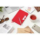 Ежедневник Flexy Smart Combi Daphne А5, красный, недатированный, в гибкой обложке для нанесения логотипа