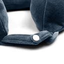 Подушка для путешествий MemoryFoam с эффектом памяти, синий для нанесения логотипа