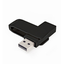 Флеш накопитель Bergamo, USB 2.0 16GB, металл, черный для нанесения логотипа