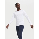 Футболка с длинным рукавом Sporty LSL Men белая, размер 3XL для нанесения логотипа