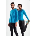 Футболка с длинным рукавом Sporty LSL Men ярко-бирюзовая, размер 3XL для нанесения логотипа