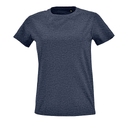 Футболка женская Imperial Fit Women синий меланж, размер M для нанесения логотипа