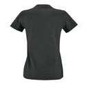 Футболка женская Imperial Fit Women черный меланж, размер L для нанесения логотипа