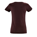 Футболка женская Regent Fit Women бордовый меланж, размер L для нанесения логотипа