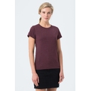 Футболка женская Regent Fit Women бордовый меланж, размер L для нанесения логотипа