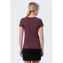 Футболка женская Regent Fit Women бордовый меланж, размер L для нанесения логотипа