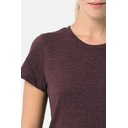 Футболка женская Regent Fit Women бордовый меланж, размер L для нанесения логотипа