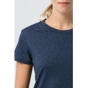 Футболка женская Regent Fit Women синий меланж, размер L для нанесения логотипа