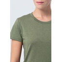 Футболка женская Regent Fit Women меланж хаки, размер S для нанесения логотипа