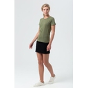Футболка женская Regent Fit Women меланж хаки, размер S для нанесения логотипа