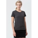 Футболка женская Regent Fit Women черный меланж, размер L для нанесения логотипа