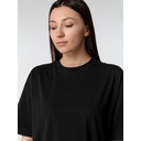 Футболка оверсайз женская Boxy Women, темно-серая (графит), размер L для нанесения логотипа