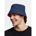 Панама Nylon двусторонняя, темно-синяя с красным, размер S/M для нанесения логотипа