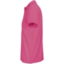 Рубашка поло унисекс Pitcher, розовая (ribbon pink), размер L для нанесения логотипа