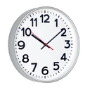Часы настенные ChronoTop, серебристые для нанесения логотипа