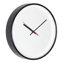 Часы настенные ChronoTop, черные для нанесения логотипа