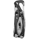 Мультитул Skeletool CX, стальной с черным для нанесения логотипа