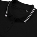 Рубашка поло женская Virma Stripes Lady, черная, размер S для нанесения логотипа