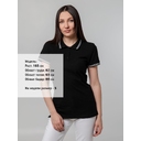Рубашка поло женская Virma Stripes Lady, черная, размер S для нанесения логотипа