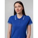 Рубашка поло женская Virma Stripes Lady, ярко-синяя, размер S для нанесения логотипа