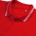 Рубашка поло женская Virma Stripes Lady, красная, размер L для нанесения логотипа