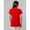 Рубашка поло женская Virma Stripes Lady, красная, размер L для нанесения логотипа