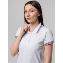 Рубашка поло женская Virma Stripes Lady, белая, размер S для нанесения логотипа