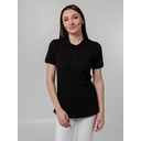 Рубашка поло женская Virma Stretch Lady, черная, размер S для нанесения логотипа