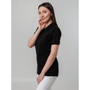 Рубашка поло женская Virma Stretch Lady, черная, размер S для нанесения логотипа