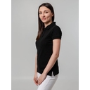 Рубашка поло женская Virma Premium Lady, черная, размер S для нанесения логотипа