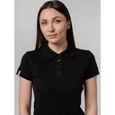 Рубашка поло женская Virma Premium Lady, черная, размер S для нанесения логотипа