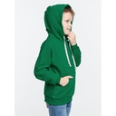 Толстовка с капюшоном детская Kirenga Kids, зеленая, 10 лет для нанесения логотипа