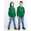 Толстовка с капюшоном детская Kirenga Kids, зеленая, 10 лет для нанесения логотипа
