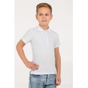 Рубашка поло детская Virma Kids, белая, 6 лет для нанесения логотипа