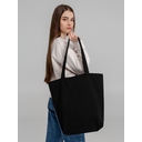 Сумка для покупок на молнии Shopaholic Zip, черная для нанесения логотипа
