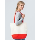 Холщовая сумка Shopaholic, красная для нанесения логотипа