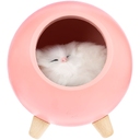 Беспроводная лампа-колонка Right Meow, розовая для нанесения логотипа