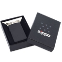 Зажигалка Zippo Slim Matt, матовая черная для нанесения логотипа
