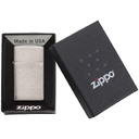 Зажигалка Zippo Slim Brushed, матовая серебристая для нанесения логотипа