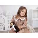 Мягкая игрушка Beastie Toys, мишка с белым шарфом для нанесения логотипа