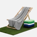 Флисовый плед Warm&Peace XL, серый для нанесения логотипа