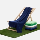 Флисовый плед Warm&Peace XL, синий для нанесения логотипа