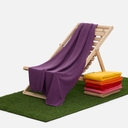 Флисовый плед Warm&Peace XL, фиолетовый для нанесения логотипа