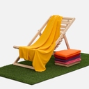 Флисовый плед Warm&Peace XL, желтый для нанесения логотипа