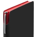 Ежедневник Flexpen Black, недатированный, черный с красным для нанесения логотипа
