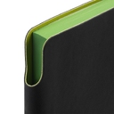Ежедневник Flexpen Black, недатированный, черный с зеленым для нанесения логотипа