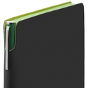 Ежедневник Flexpen Black, недатированный, черный с зеленым для нанесения логотипа