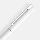 Ручка шариковая Blade Soft Touch, белая для нанесения логотипа