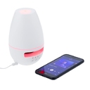 Увлажнитель с колонкой и подсветкой tuneMist, белый для нанесения логотипа